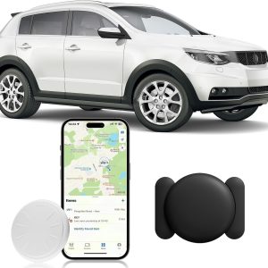 Tracker Device for Vehicles,GPS Car Tracker-No Monthly Fee Car Locator Works with Find My(iOS Only), Mini Hidden Car Tracker with Magnetic Case(Black,1PCS)